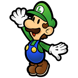 super paper mario luigi)